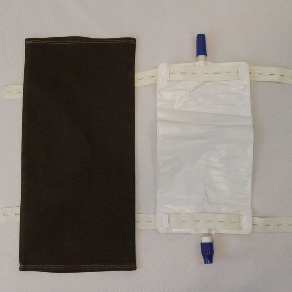 Brown Twill 500mL - 600mL Medline Rusch Uro-Safe Catheter Leg Bag Cover - Picture 6 of 6